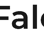 Logo der Falcos GmbH mit dunklem Icon und dem Schriftzug "Falcos" in einer Linie